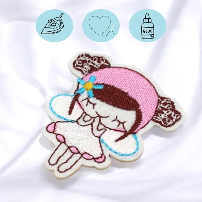 Fée kawaii à coudre ou à thermocoller