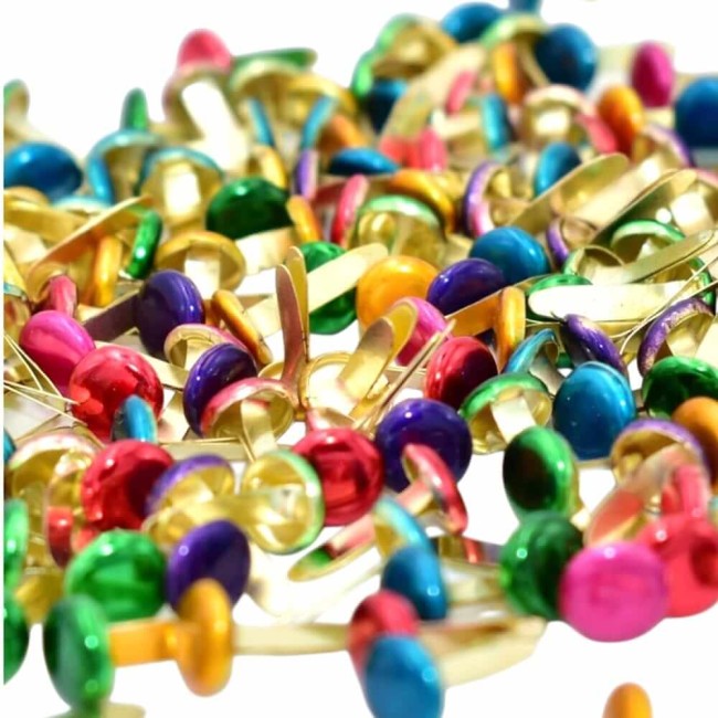 brads mini ronds attaches parisiennes 150 attaches parisiennes ronds pour tous vos projets de scrapbooking, carterie créative, faire-parts