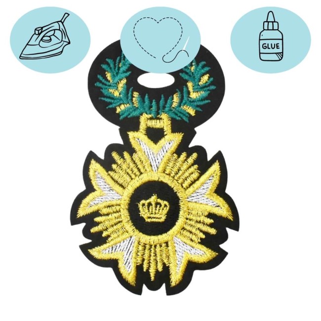 écusson brodé chic pour veste ou sac