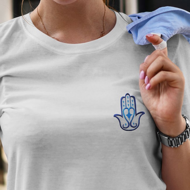 main de Fatma protectrice en patch thermocollant