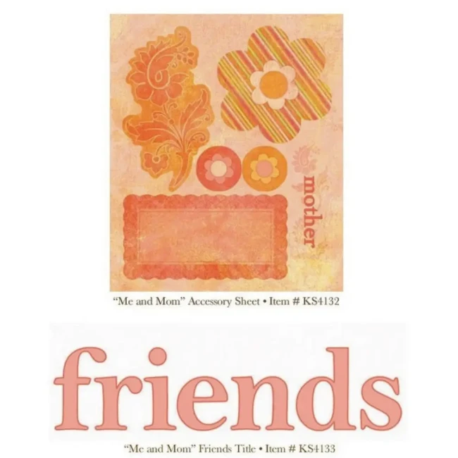 embellissements mots cardstock journaling card confetti surprise my minds eye embellissements fleurs, feuille, bannière friends