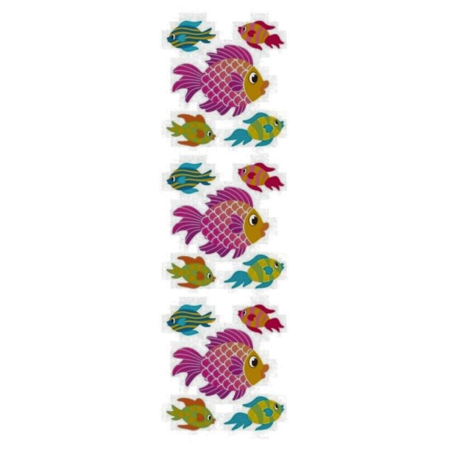 Stickers poissons tropicaux Sandylion scrapbooking