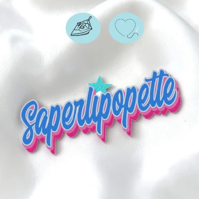 Ecusson saperlipopette en 2 tailles