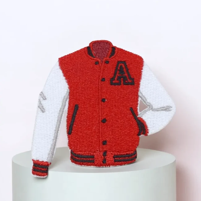 Patch brodé blouson teddy varsity