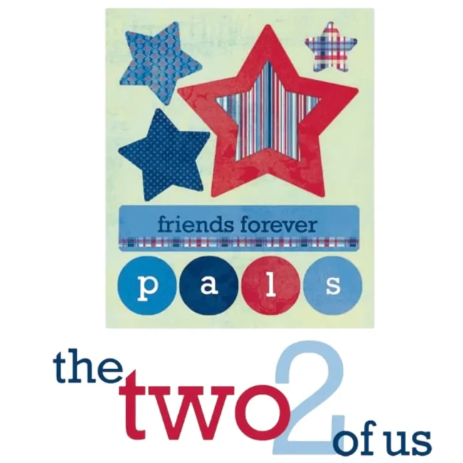 Embelissements the two of us étoiles papier cardstock 