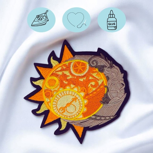 Patch lune steampunk