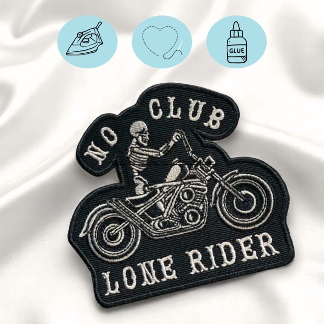 Qualité artisanale du patch motard