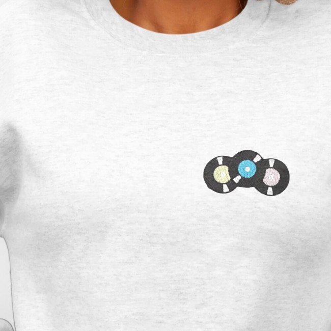 Écusson brodé musique rétro à coller sur textile