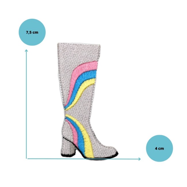 Écusson brodé années 70 style funky