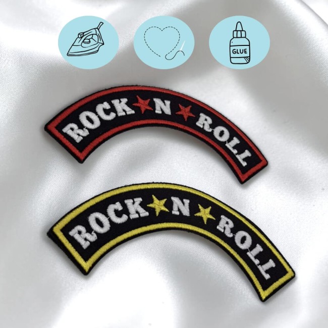 Écusson thermocollant personnalisé ROCK
