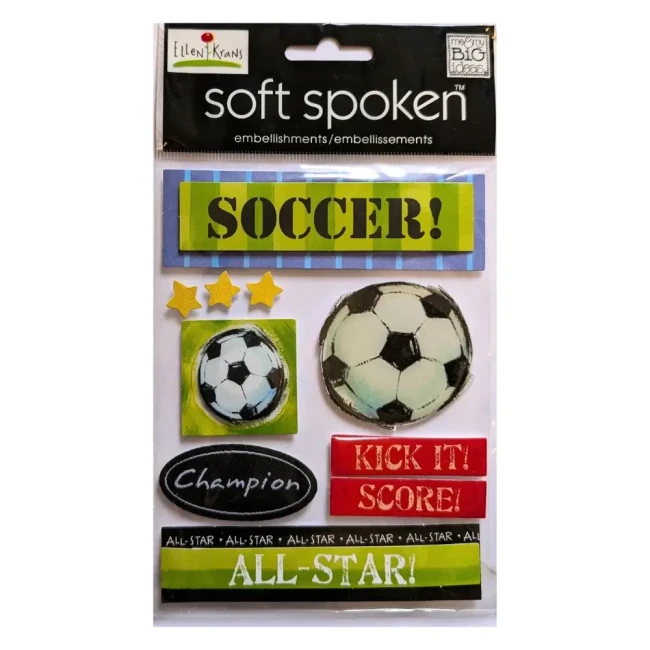 Autocollants 3d foot Stickers 3D Football, scrapbooking