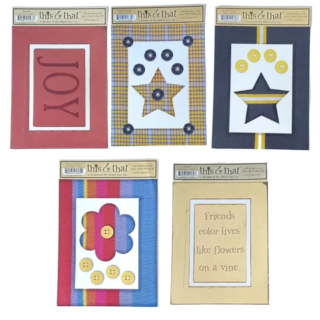 5 planches die-cuts My Mind's Eye This & That