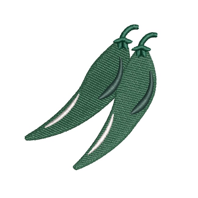 écusson brodé piments, toutes les couleurs disponibles