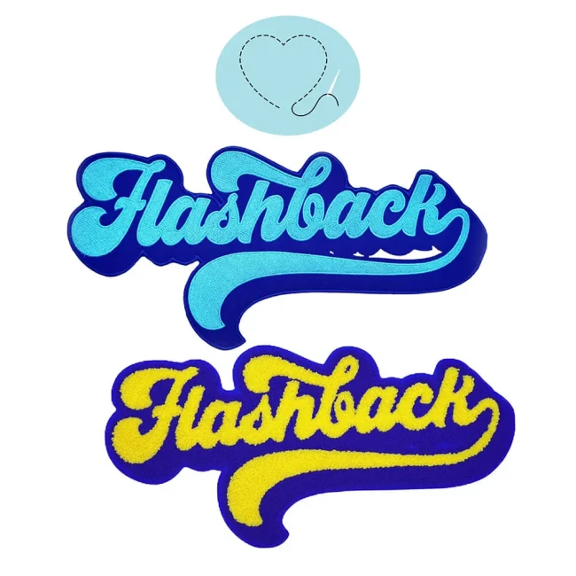 Version bleue classique brodée du patch FLASHBACK