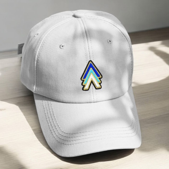 Patch thermocollant rétro doré sur fond noir – galon revisité