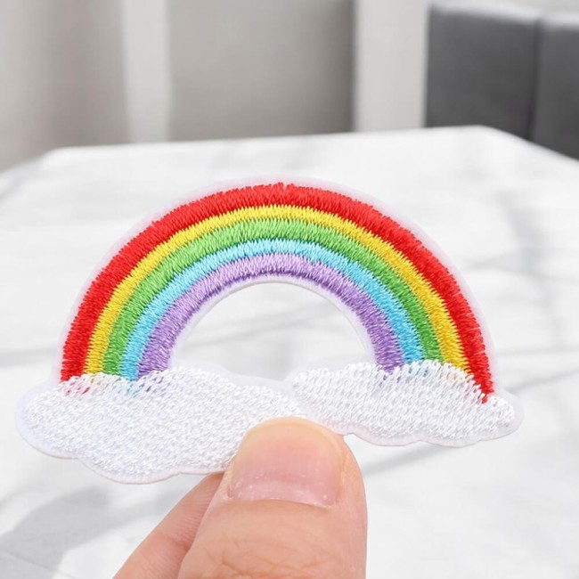 zoom sur le patch arc-en-ciel