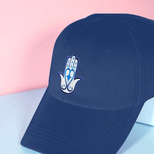 patch Hamsa thermocollé sur une casquette