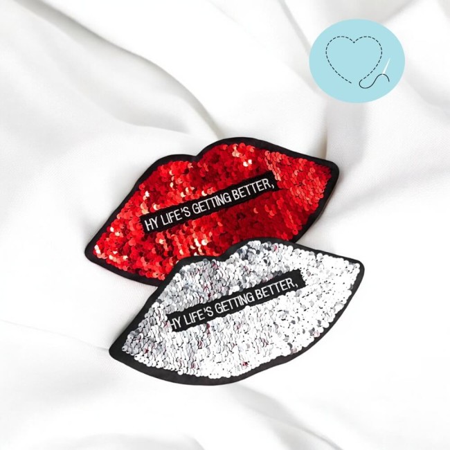 Détail du patch réversible My Life’s Getting Better