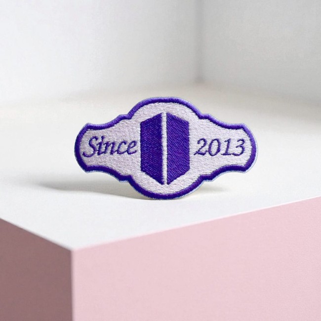 Ecusson thermocollant BTS - KPOP - Army since Patch ARMY BTS violet à personnaliser