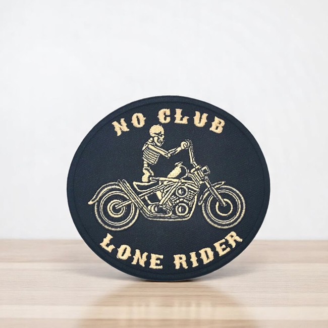 No club lone rider brodé
