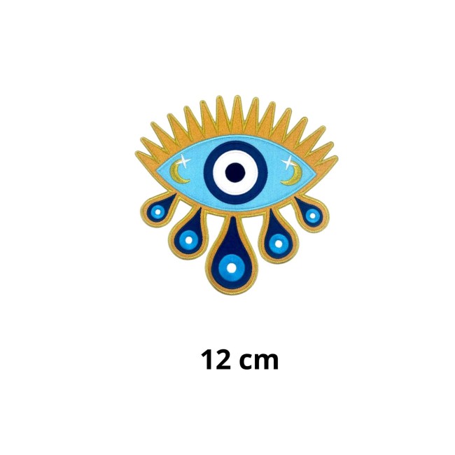 Patch brodé oeil 12 cm