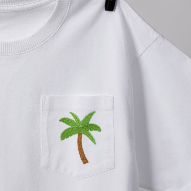 Écusson palmier thermocollant, patch brodé tropical