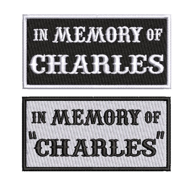 Broderie du patch Patch personnalisé au choix, fond noir ou blanc Broderie du patch