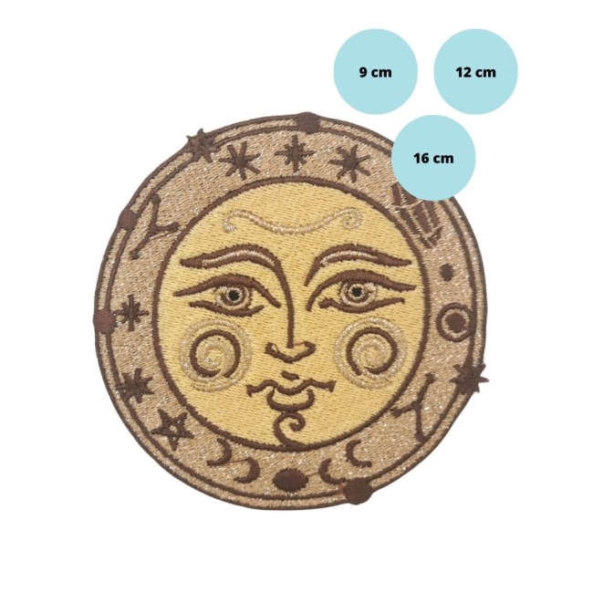 Patch brodé lumineux pour customiser ses vêtements 3 tailles 