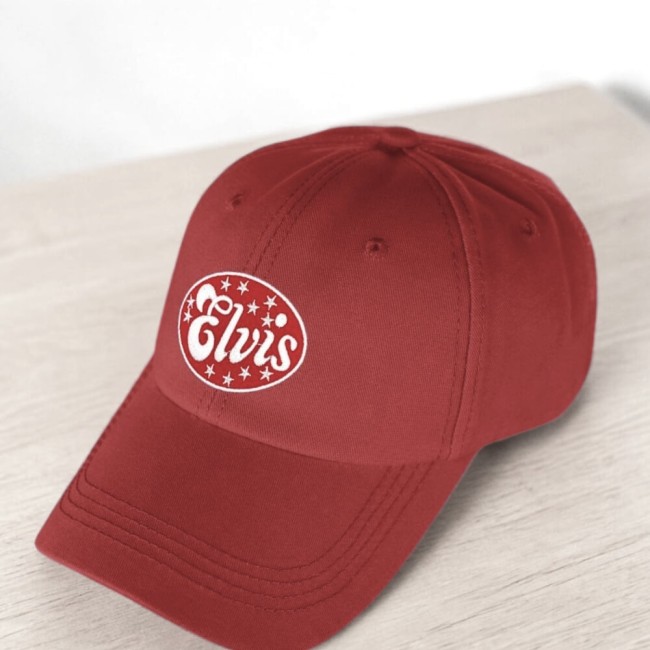 motif thermocollant au style rock rétro Elvis sur une casquette