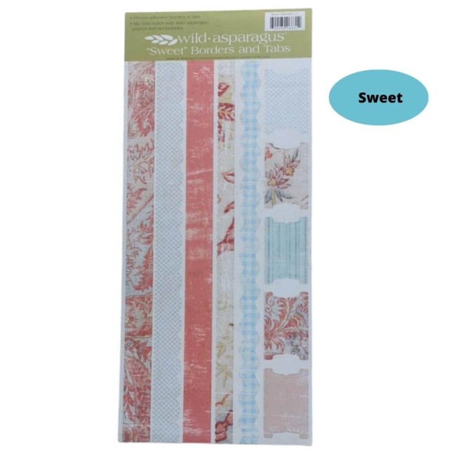 1 grande planche de stickers bordure