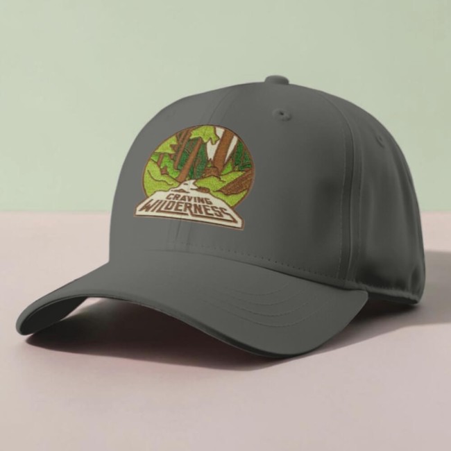 Écusson forêt Craving Wilderness sur une casquette