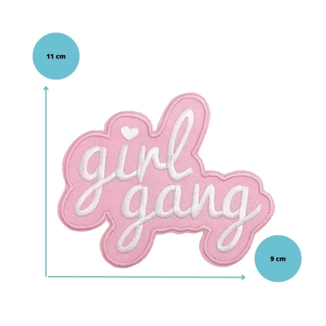 Patch girl gang, écusson brodé gang de filles Patch girl gang, écusson brodé 11 cm