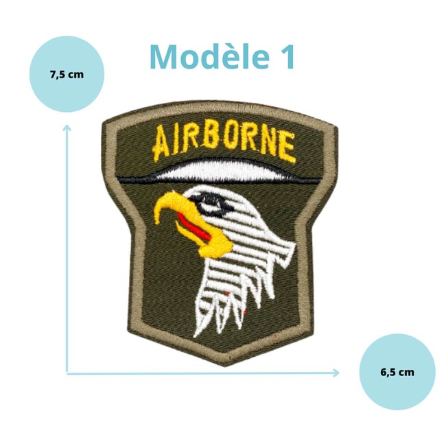 Patch AIRBORNE modèle 1 - écusson brodé militaire