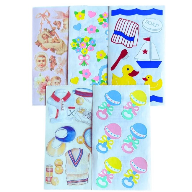 Stickers rétro années 90 de la marque Frances Meyer qui sublimeront tous vos projets de scrapbooking, carterie créative, albums Stickers vintage 90s Frances Meyer scrapbooking album