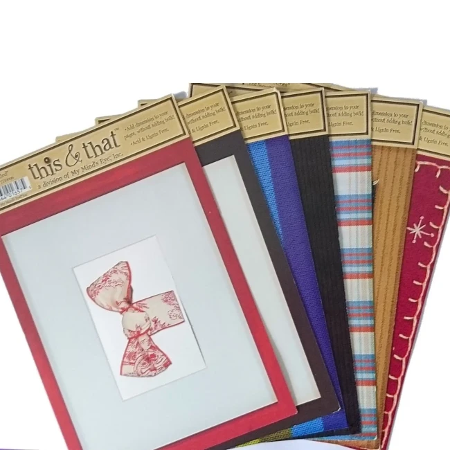 ensembles de cadres et d'embellissements en papier découpé 7 planches die-cuts My Mind's Eye This & That, frames scrapbooking