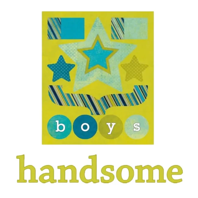 Embelissements handsome papier cardstock étoiles