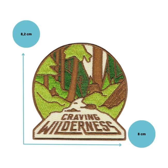 Patch randonnée Craving Wilderness 8,2 cm x 8 cm