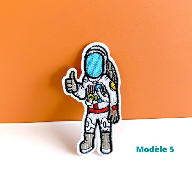 astronaute brodé, 9,7 x 4,8 cm Patch espace thermocollant