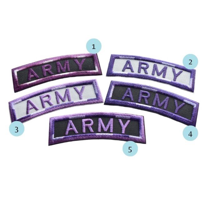 Broderie fil multicolore pour bordure originale Fils multicolores utilisés pour les bordures du patch