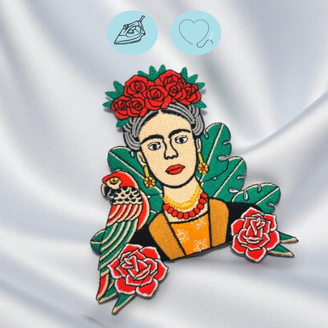 Ecusson Frida Kahlo brodé à coudre ou à coller