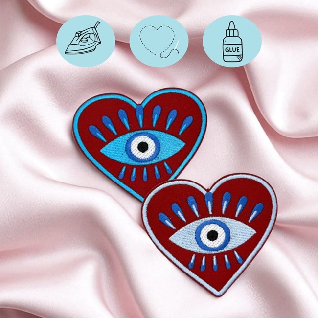 Patch coeur à coudre ou à coller 3 tailles