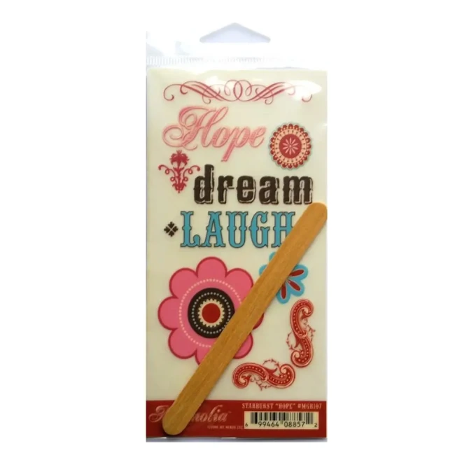 rubons magnolia mymindseye hope motif rétro Transferts à sec hope, dream, laugh - My Mind's Eye