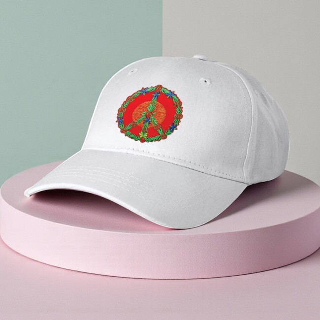 patch peace and love sur une casquette 