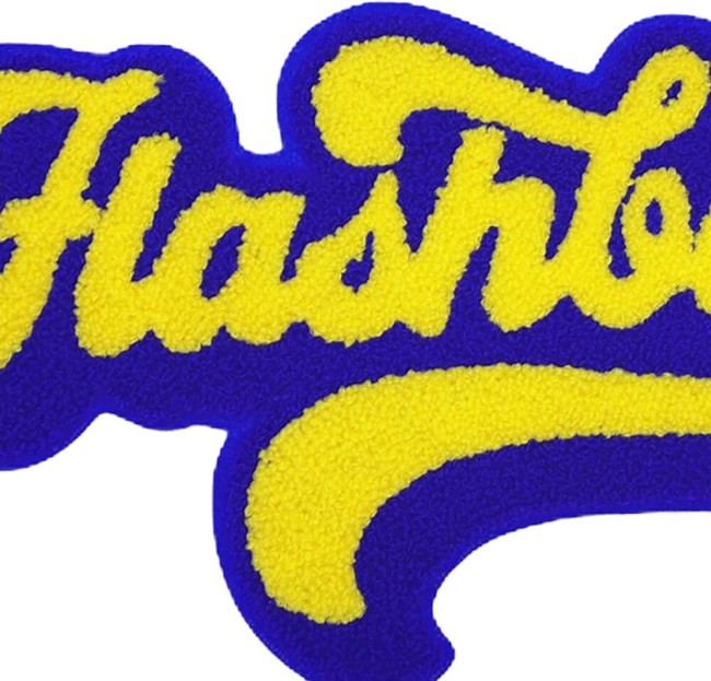 Zoom sur la texture chenille jaune