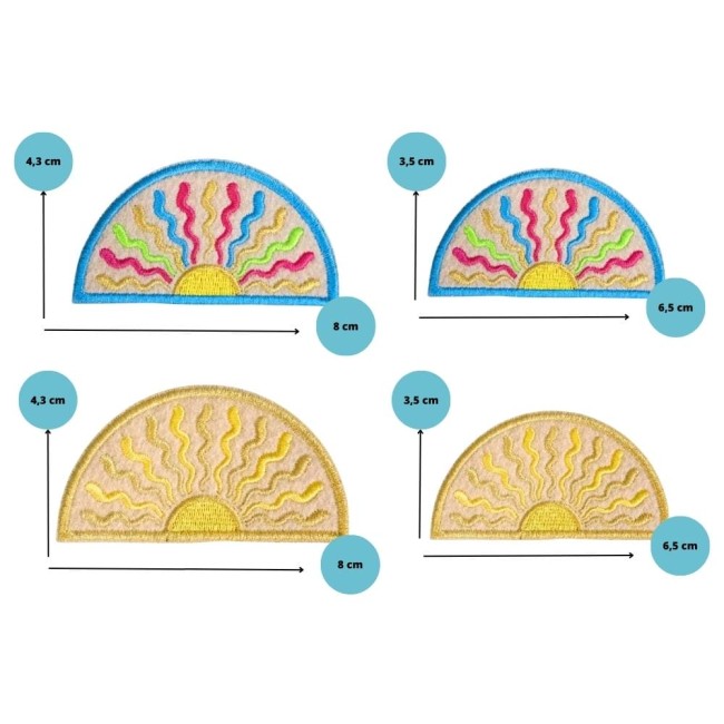 Hello Sunshine jaune fluo et turquoise