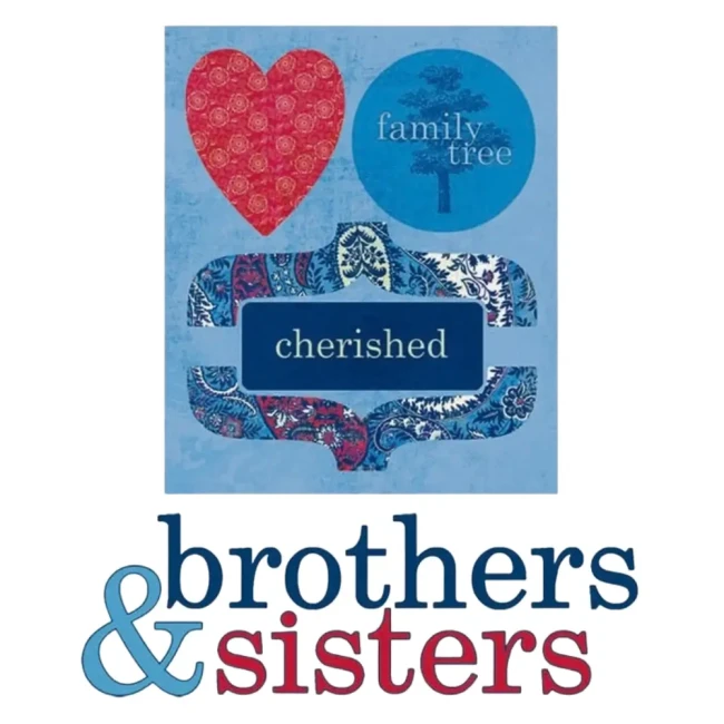 Embelissements brothers and sisters papier cardstock coeurs et tags