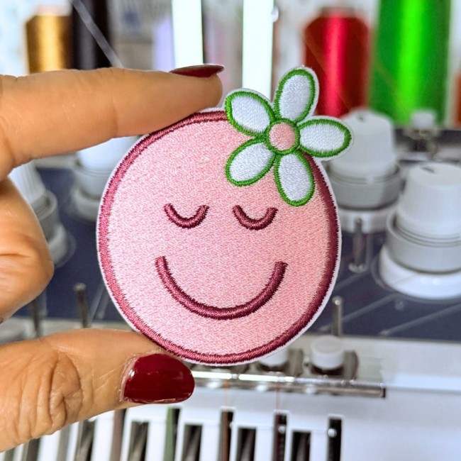 Détail broderie du patch Moody Club