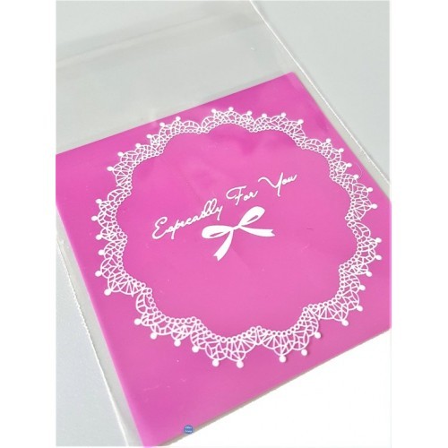 Lot de sachets 7 cm x 7 cm : mauve 