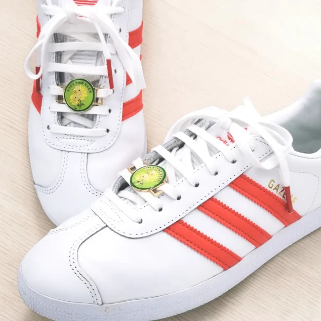 Customisation sneakers avec lace locks Save the Bees Lace locks