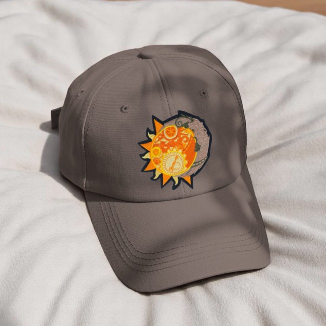 Casquette customisée avec le patch steamunk